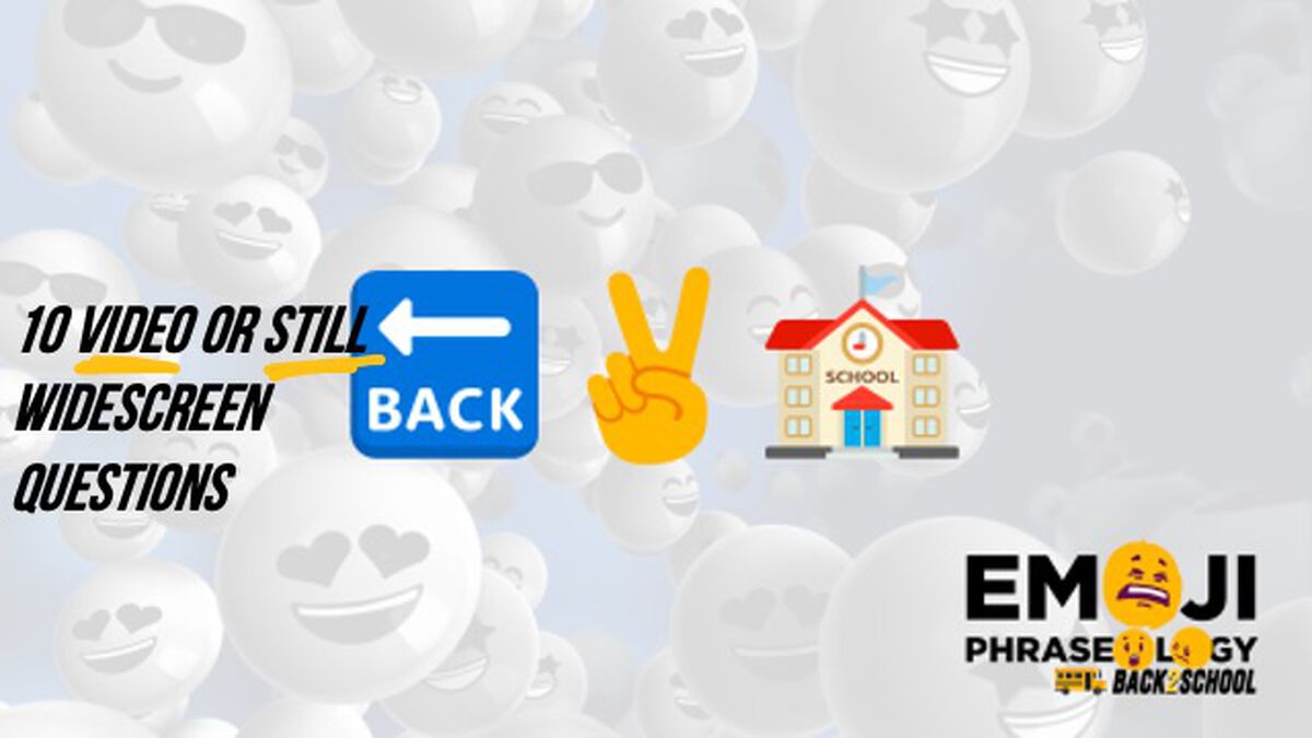 Emoji Phraseology - Back 2 School Edition image number null